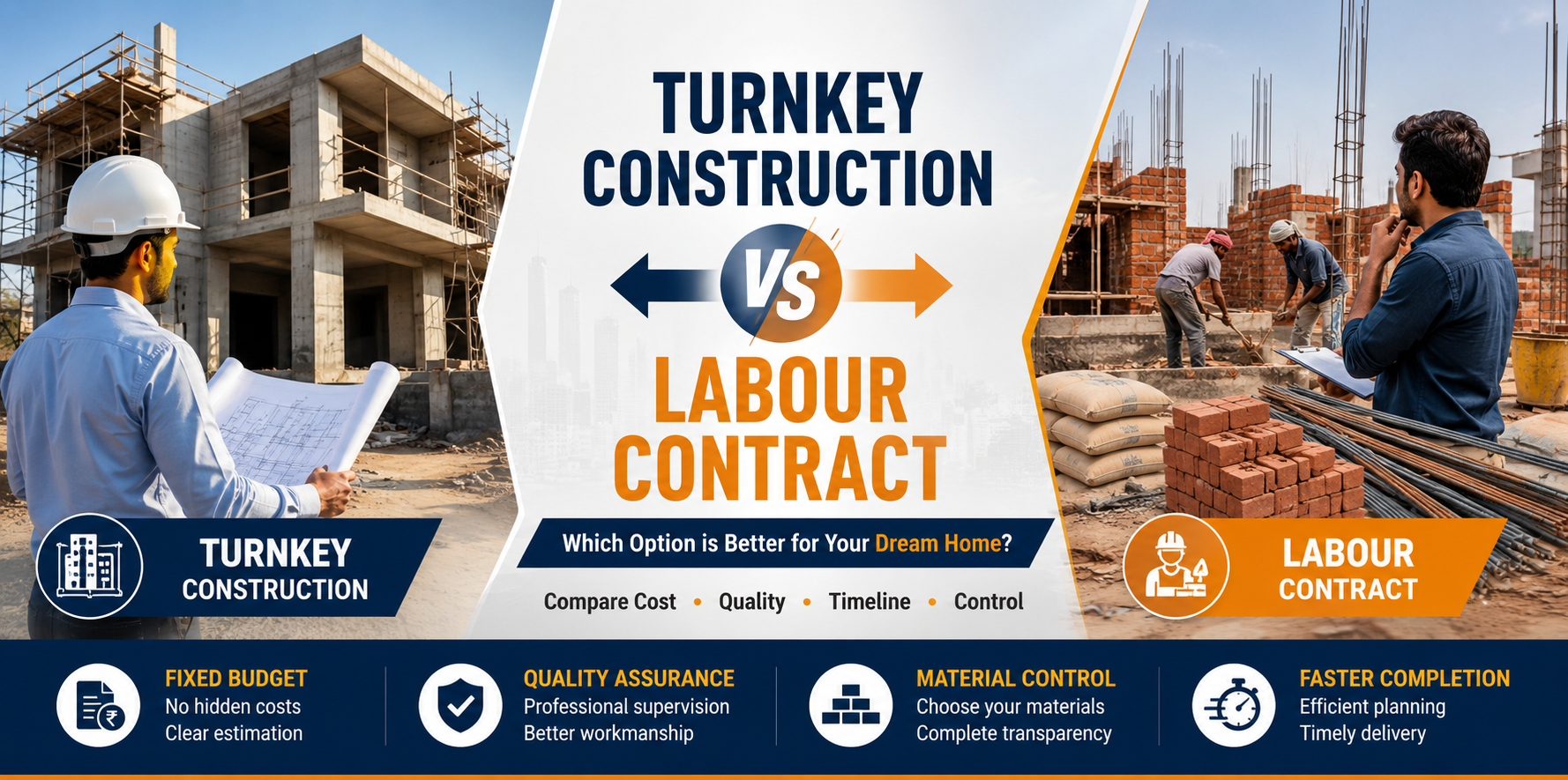 Turnkey Construction vs Labour Contract: Which Is Better for Your Dream Home?