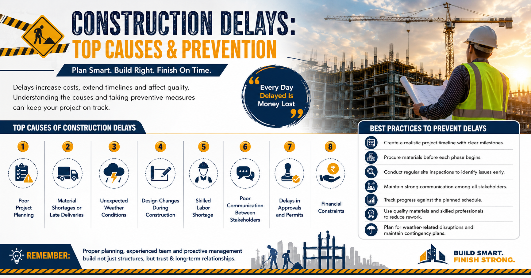 🚧 Construction Delays: Top Causes and Prevention