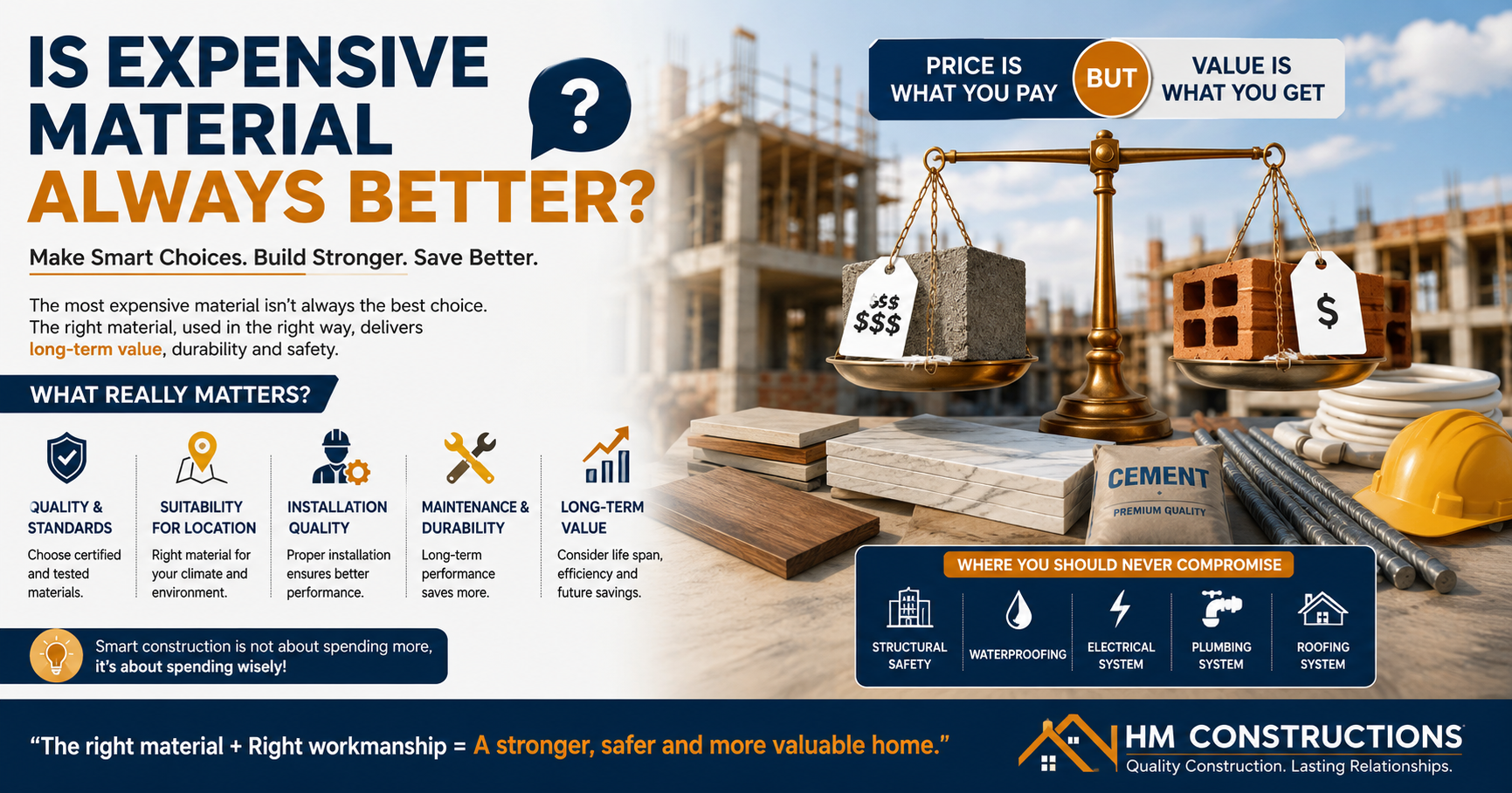 💰 Is Expensive Material Always Better? The Truth Every Homeowner Should Know