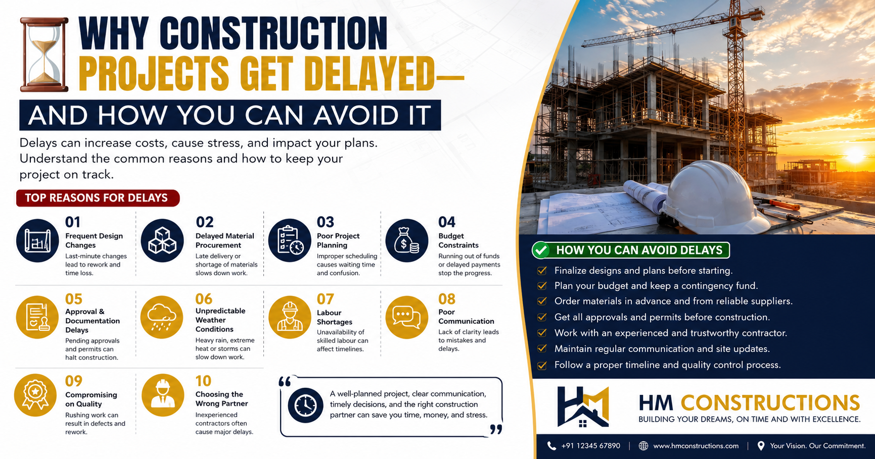 ⏳ Why Construction Projects Get Delayed—And How You Can Avoid It