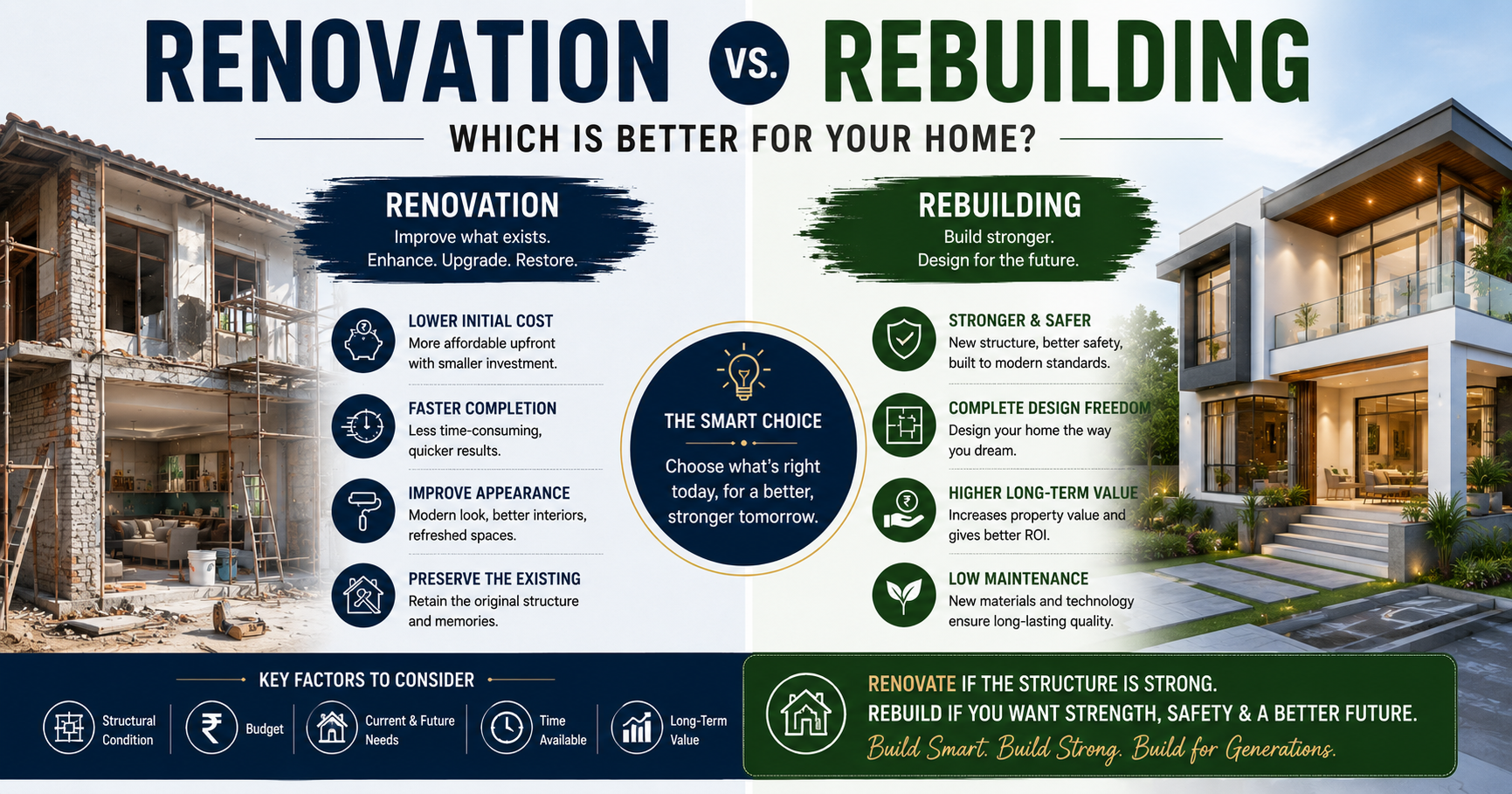 🏗️ Renovation vs. Rebuilding: Which Is Better?